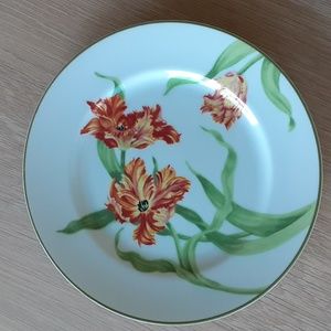 Williams-Sonoma TULIPS Salad Plate 7.75" Orange Yellow Flowers Replacement
